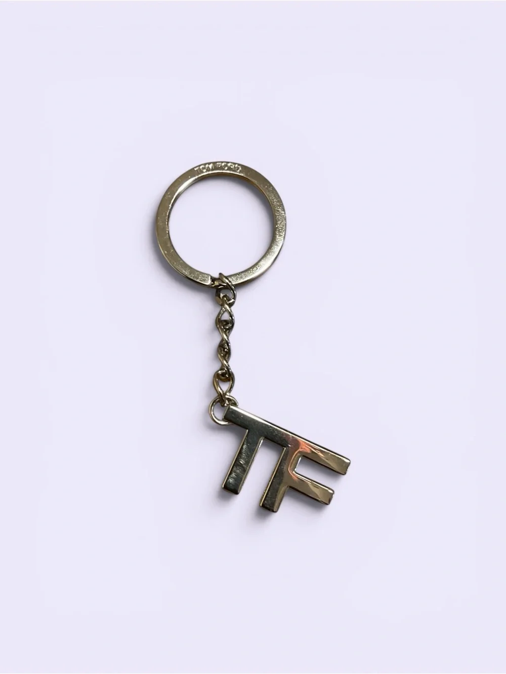 Tom Ford Silver Metal Keychain